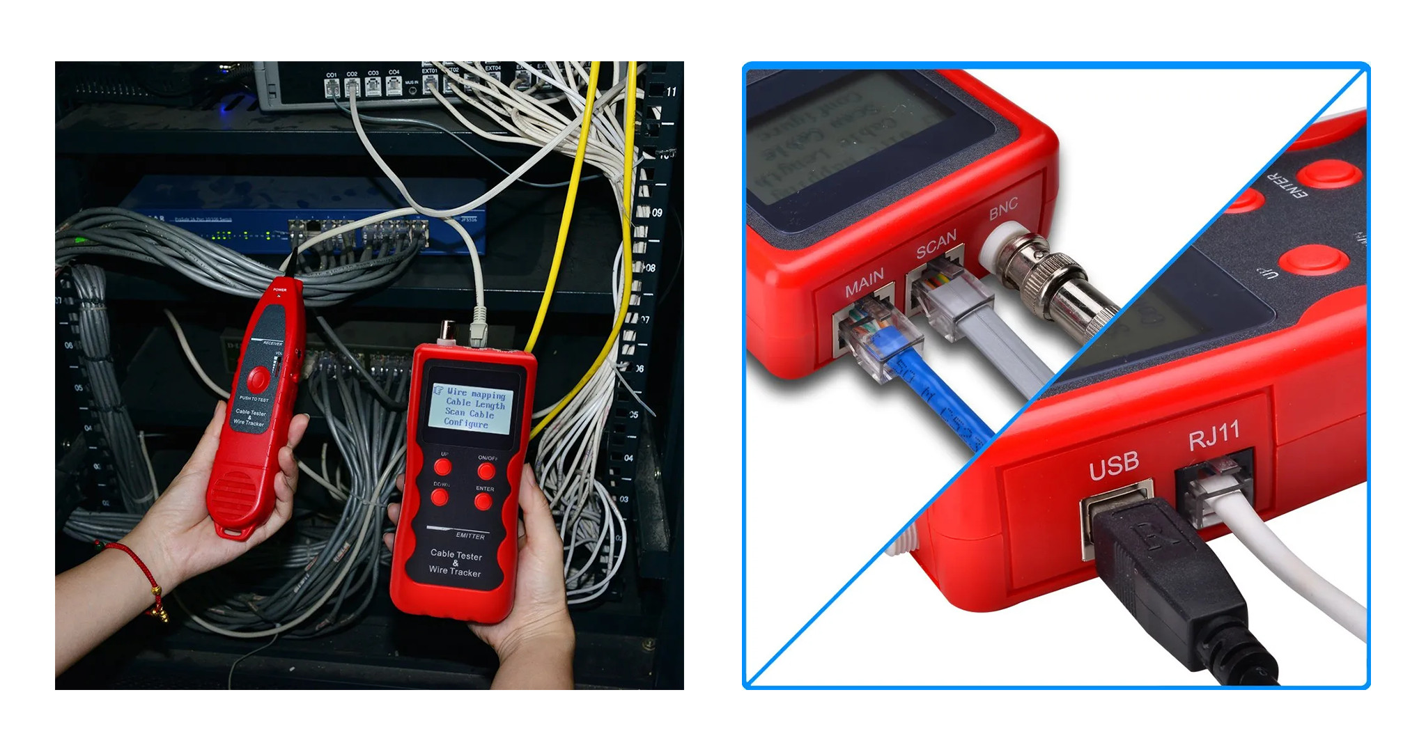 Máy đo test dây mạng Noyafa NF868 chính hãng